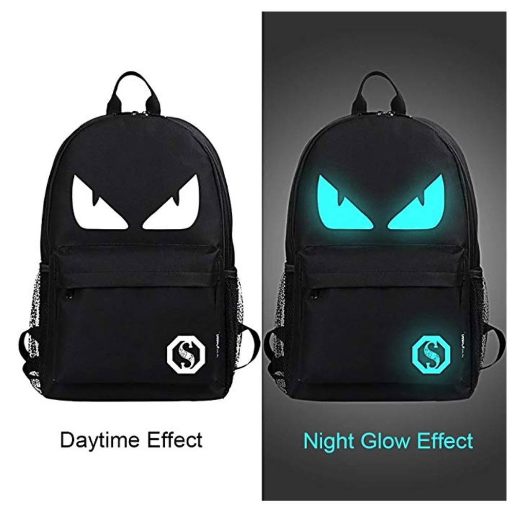NEW! Kids Blue Eyes Night Glow Backpack